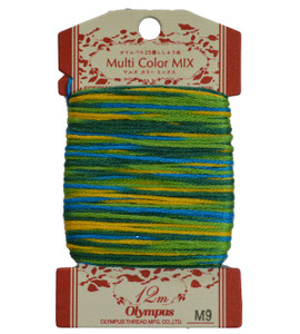 Embroidery Thread Multi-Coloured  12mt ET-M9