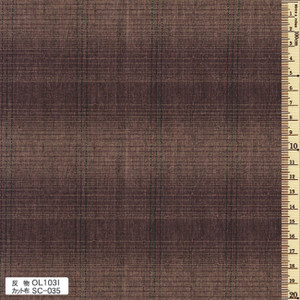 Sakizome Momen Fabric Original 103I Dark Brown OL103I