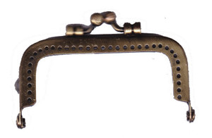 Small Square Sew In Purse Frame Antique Gold 2 BK-774AG