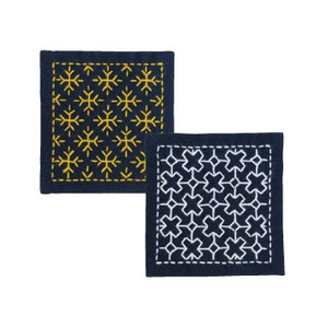 Olympus Sashiko Kit  Coaster - Snow Crystal & Cross Connection SK-300