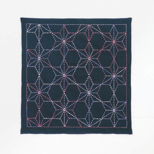 Sashiko Hitomezashi Sashiko Kit, Snow Crystals