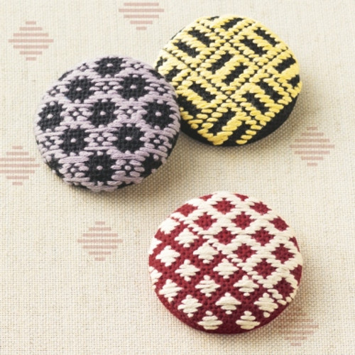 Kogin Brooch Kit - Shirabe - KK-102