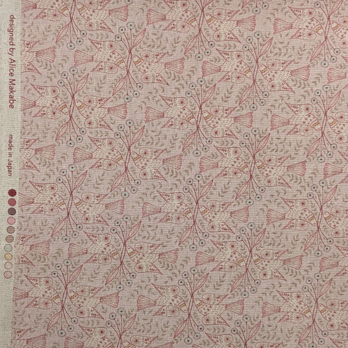 Hope Bird - Fabric designed by Alice Makabe - Pink