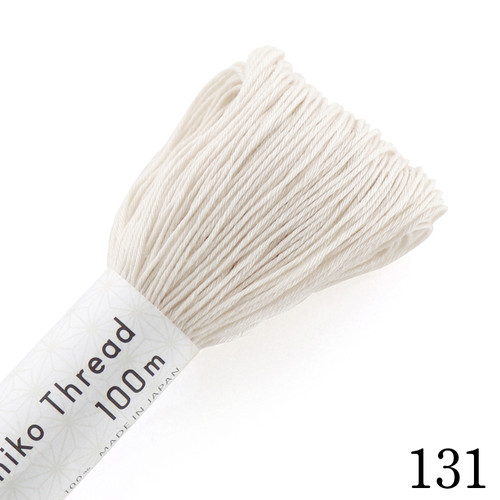 ST-131 Unohana. This color is inspired by the name of Utsurogi flower that blooms in early summer, also known as Unohana. Since Unohana is linked to snow, stitching a fine pattern on it can evoke the image of white snow.