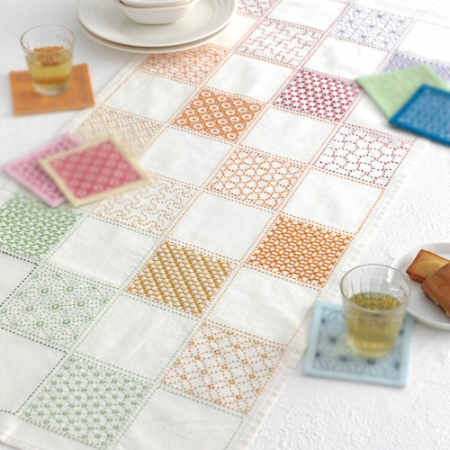 Sashiko Table Runner Kit KS-HI476