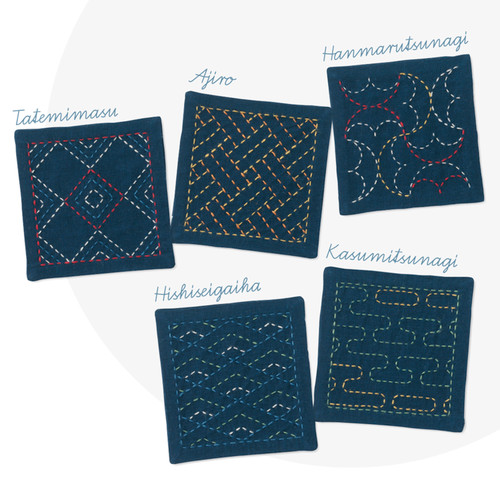 Sashiko coaster kit SK-480