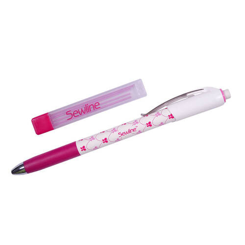 Sewline - Fabric Pencil  with refills - Pink - FAB50041