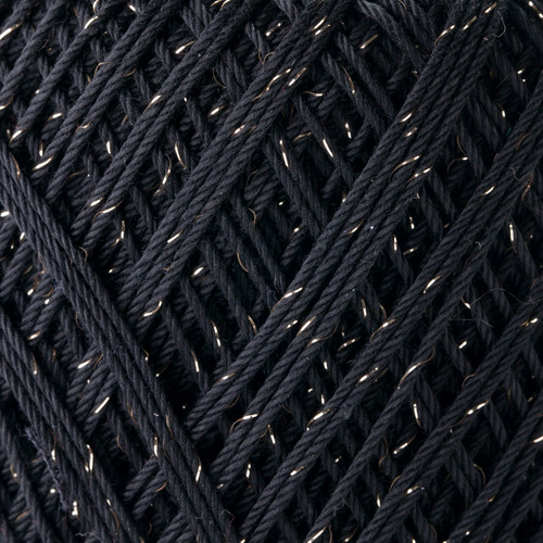Crochet Thread Bijou Lamé Black EGB-L901