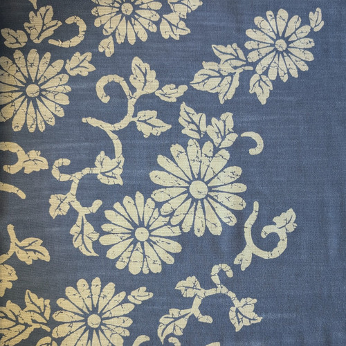 Takumi Printed Cotton Fabric - Navy - 30D-10B