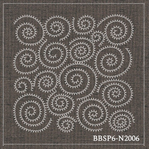 Nautilus - pre-stencilled fabric for sashiko - BBSP6-N2006