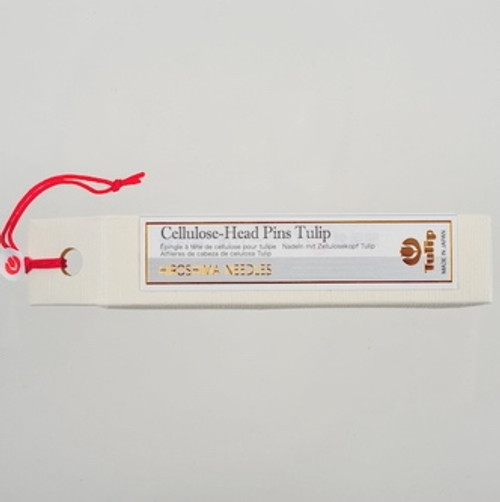 Cellulose-Head Pins Tulip Yellow THN-074e