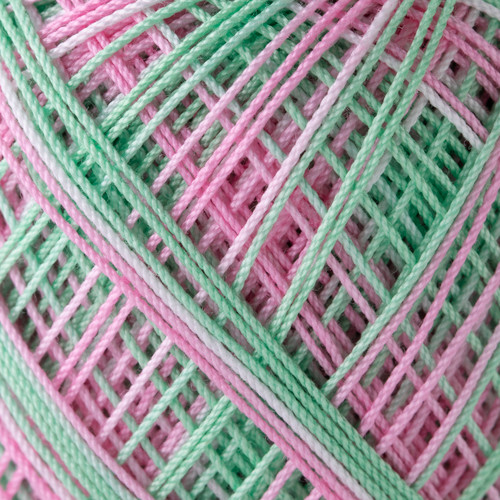 Crochet Thread Gold Label Mixed Green/Pink GL-M9