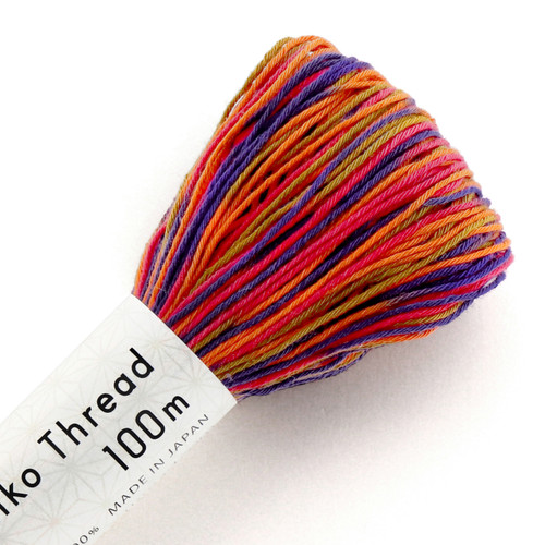 Sashiko Thread 100m Variegated Multi ST-174