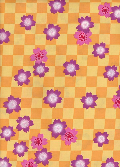 Yukata Printed Cotton Fabric Multi-Coloured TY-0539