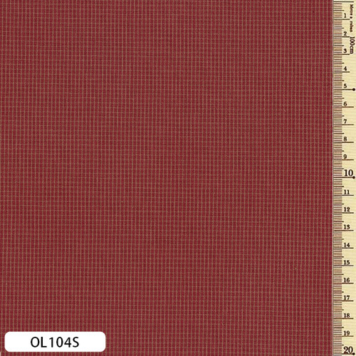 Yarn Dyed - Sakizome Momen Fabric Original Earth Red OL104S