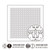Sashiko sampler (hana fukin) White H-1101