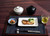 This sashiko placemat feature a traditional Japanese design and stitched in dark, moody tones, it makes a distinctive statement on your dining table. 
