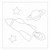 Sashiko Sampler - Rocket - Navy  H-2001