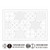 Sashiko Hana Fukin Floral Frame (Hana Mado) Placemat  L-1013 / L-2013 