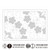 L-1012 Shochikubai Hana Fukin sashiko placemat featuring traditional Japanese pine, bamboo and plum design on white sarashi cotton.