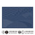 Japanese sashiko Mountain Range Hana Fukin placemat pre-stencilled on traditional navy sarashi cotton featuring a repeating mountain pattern.