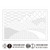 Japanese sashiko Mountain Range Hana Fukin placemat pre-stencilled on traditional white sarashi cotton featuring a repeating mountain pattern.