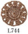 Crochet Thread Bijou Lamé Taupe EGB-L744