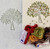 Stamped tree on linen with kogin threads