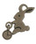 3 Rabbit Metal Zip-Pulls FK-48-AG