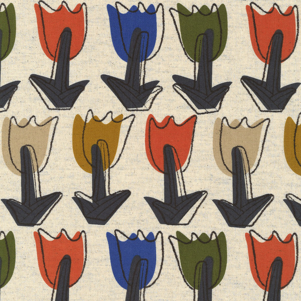 Kobayashi Fabric - Tulips - 6927A