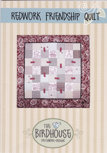Redworked Friendship Quilt Pattern BPD-D293