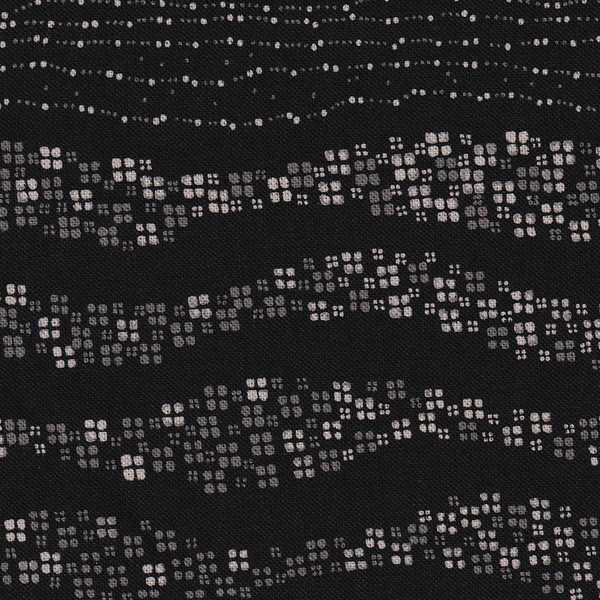 Takumi Printed Cotton Fabric Black 14N-2A