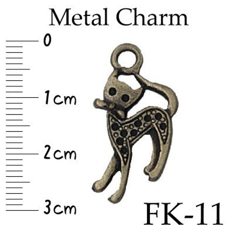 3 Cats Metal Zip Pull Charms antique gold