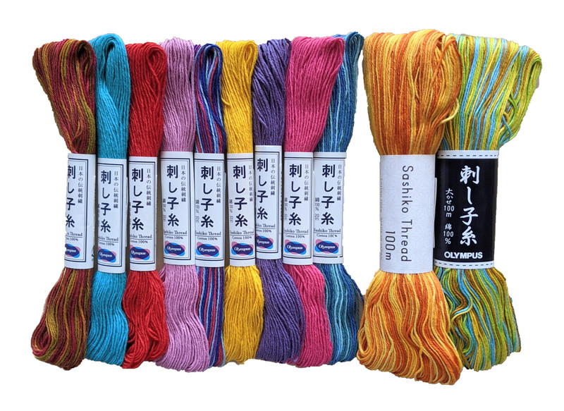 Bright Elements Sashiko Thread Selection  Bright Elements Sashiko Thread Selection