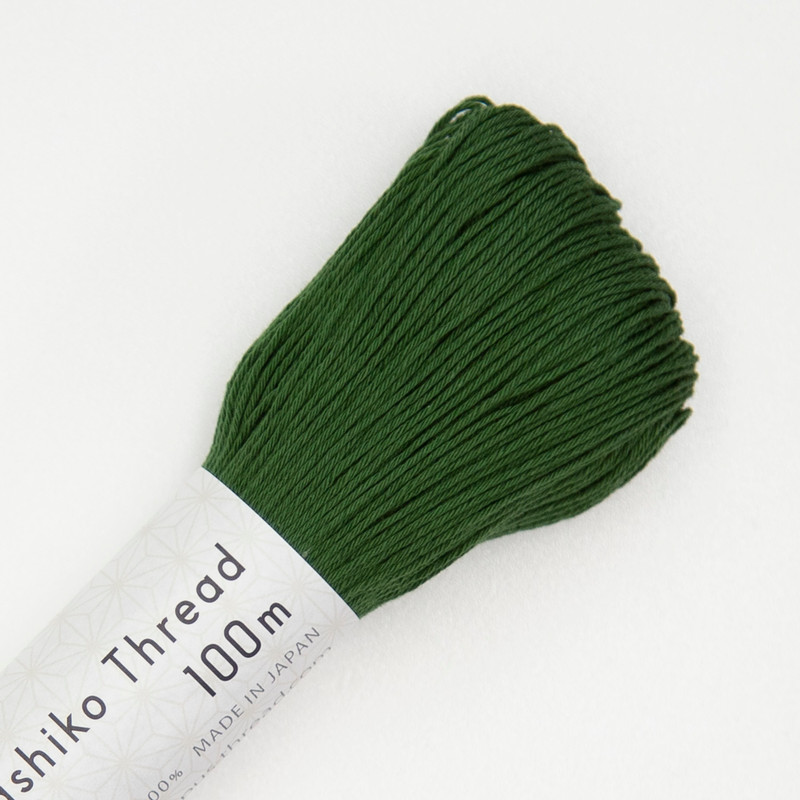 Sashiko Thread  100m Forest Green ST-129