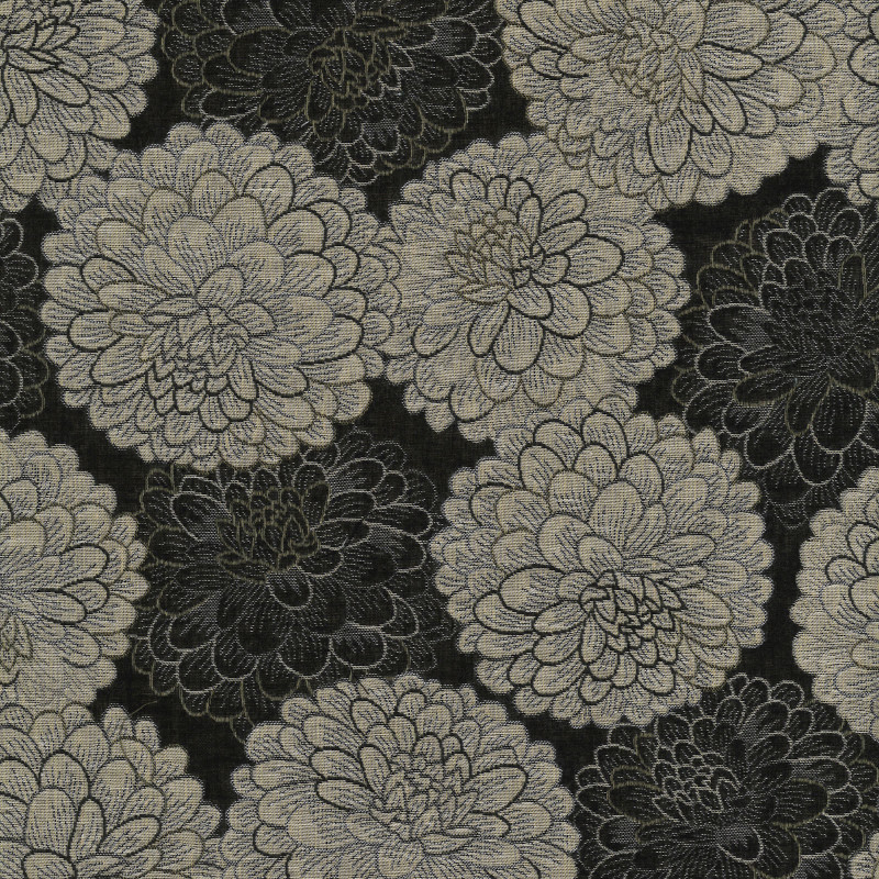 Kobayashi Double Woven Jacquard - Chrysanthemums - 6872A