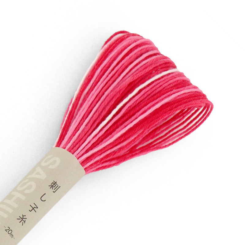 Sashiko Thread 20m, Bokashi (Pink) ST-54