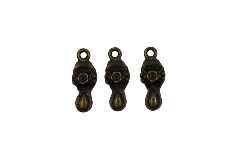 3 Slipper Metal Zip-Pulls FK18-AG