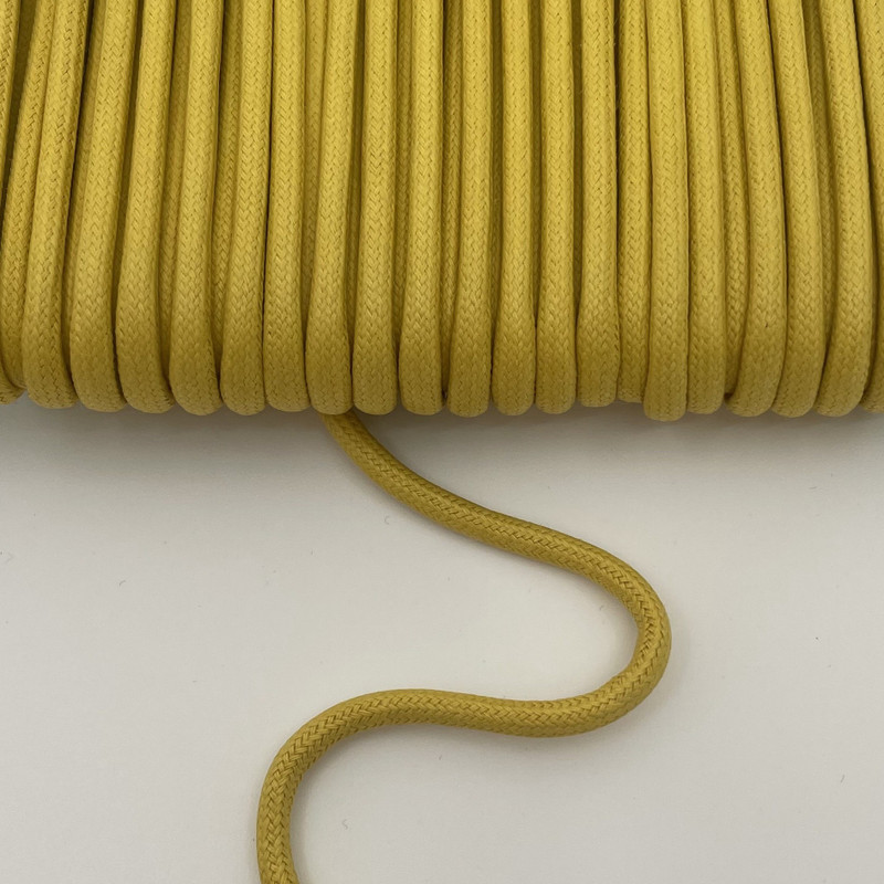 Waxed Cotton Cording Mustard WCC-6