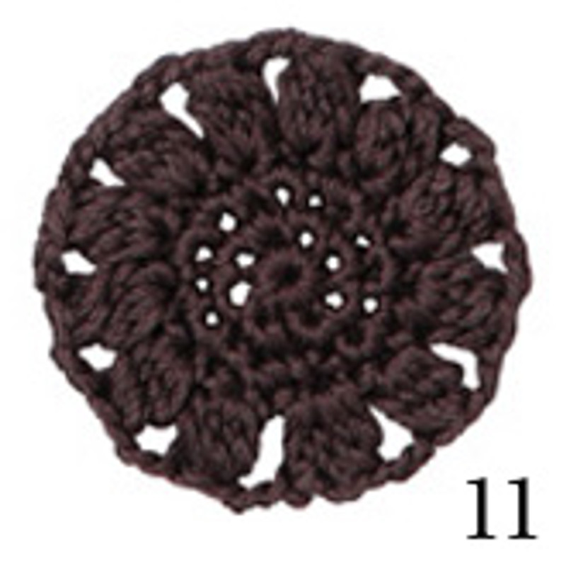 Crochet Thread Cotton Cuore Dark Brown CC-11