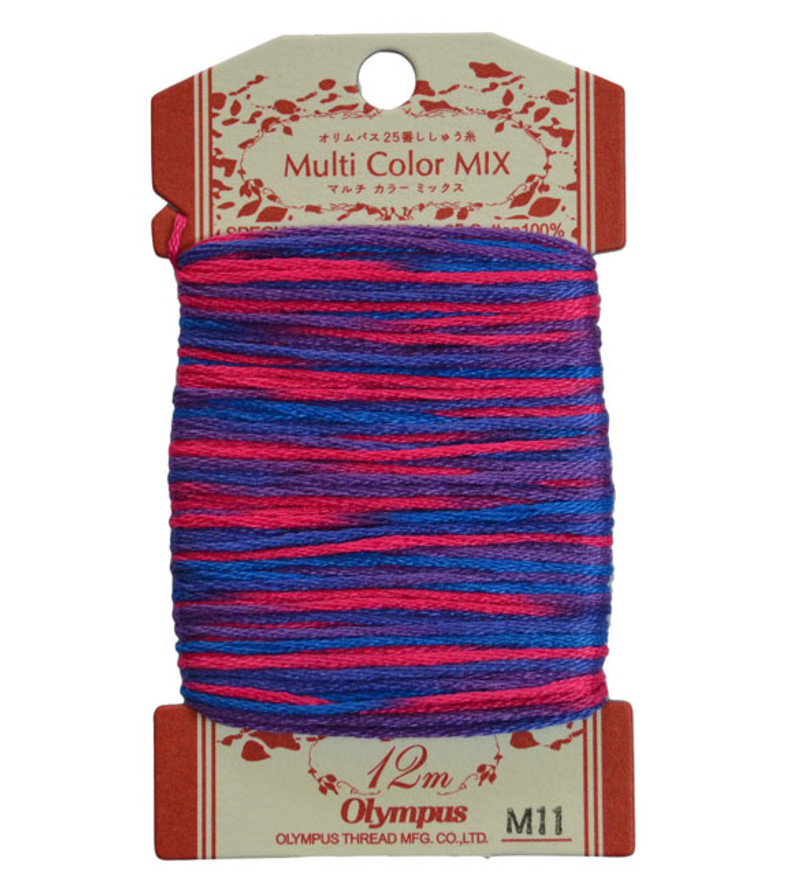 Embroidery Thread Multi-Coloured  12mt ET-M11