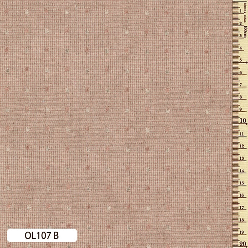 Yarn Dyed - Sakizome Momen Fabric Original 107B Dusty Pink OL107B Yarn Dyed - Sakizome Momen Fabric Original 107B Dusty Pink OL107B