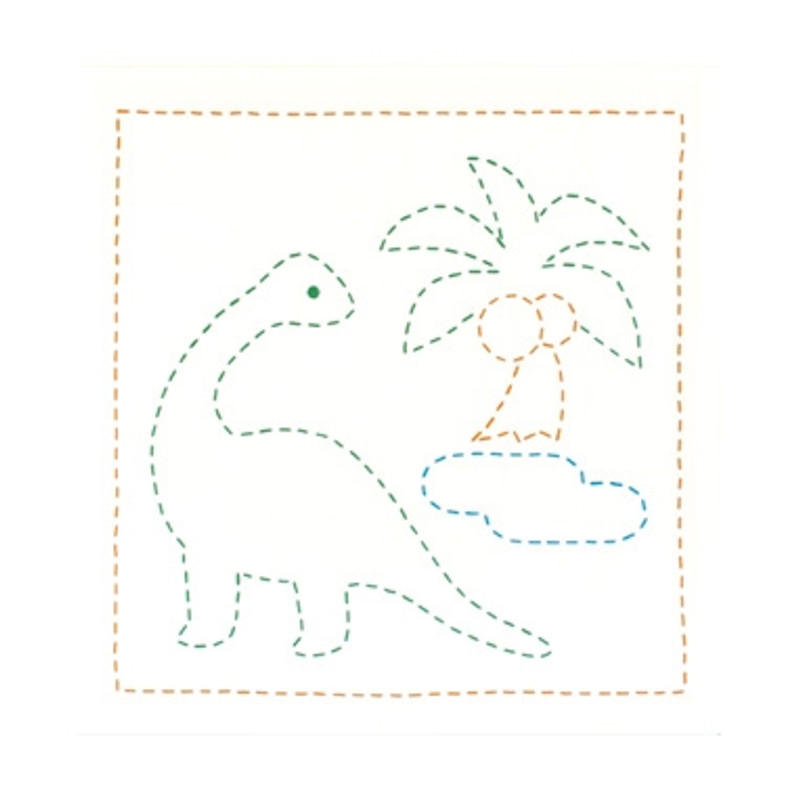 Sashiko Sampler Kit Dinosaur SSKC-277