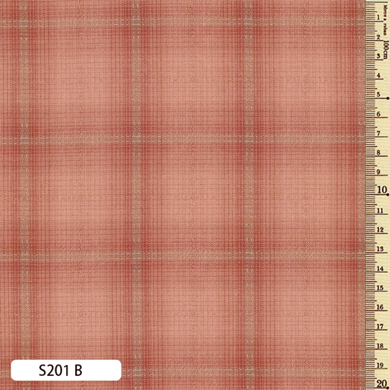 Sakizome Momen Fabric Seed Check B S201B
