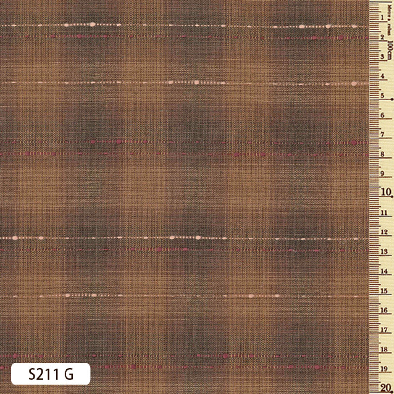 Yarn Dyed - Sakizome Momen Fabric Running Stitch S211G