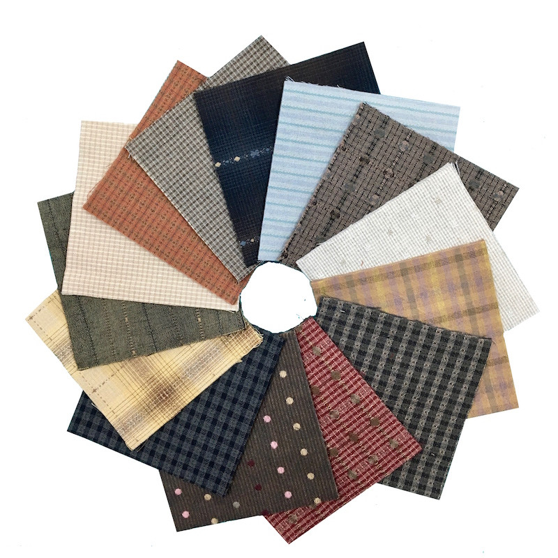 Yarn Dyed - Sakizomemomen Cut Cloth Packs - Mixed SMCC-002 Yarn Dyed - Sakizomemomen Cut Cloth Packs - Mixed SMCC-002