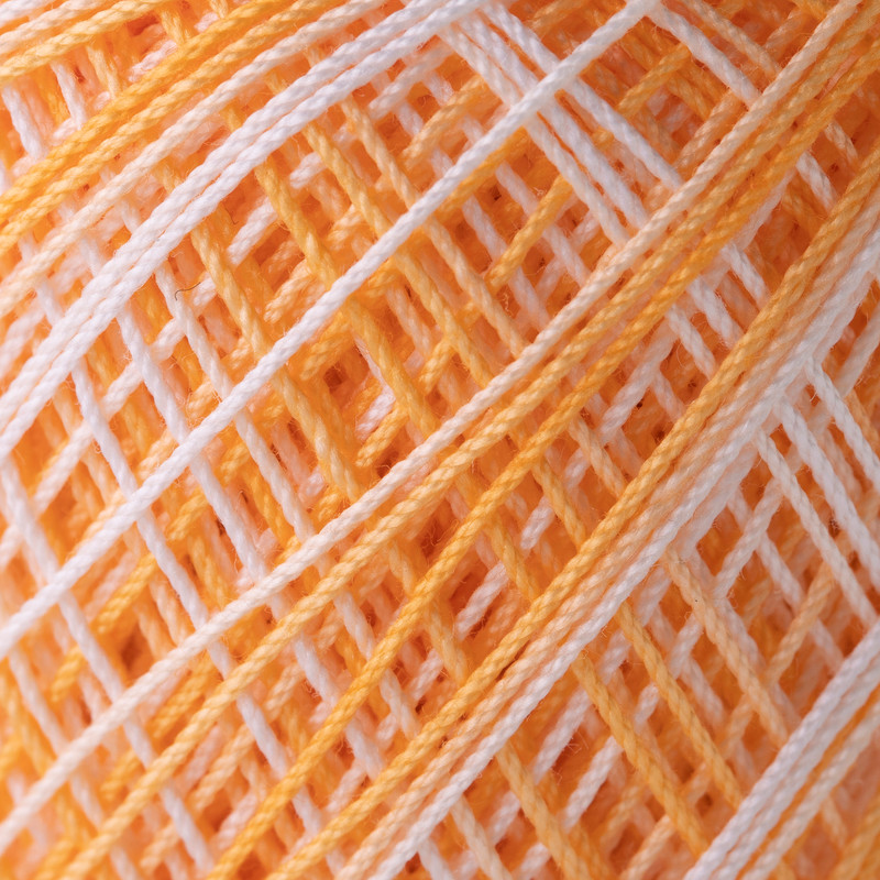 Crochet Thread Gold Label Shaded Light Orange GLS-17 Crochet Thread Gold Label Shaded Light Orange GLS-17