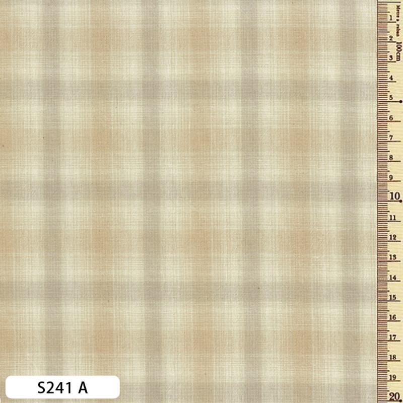 Sakizome Momen Fabric Checks S241A Sakizome Momen Fabric Checks S241A