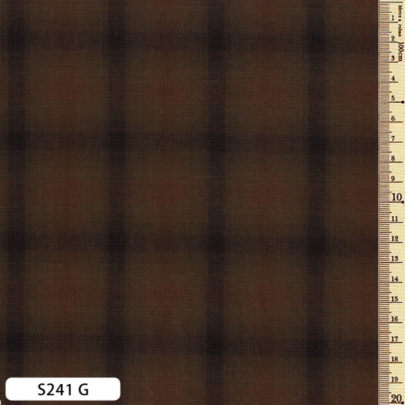 Sakizome Momen Fabric Checks S241G Sakizome Momen Fabric Checks S241G