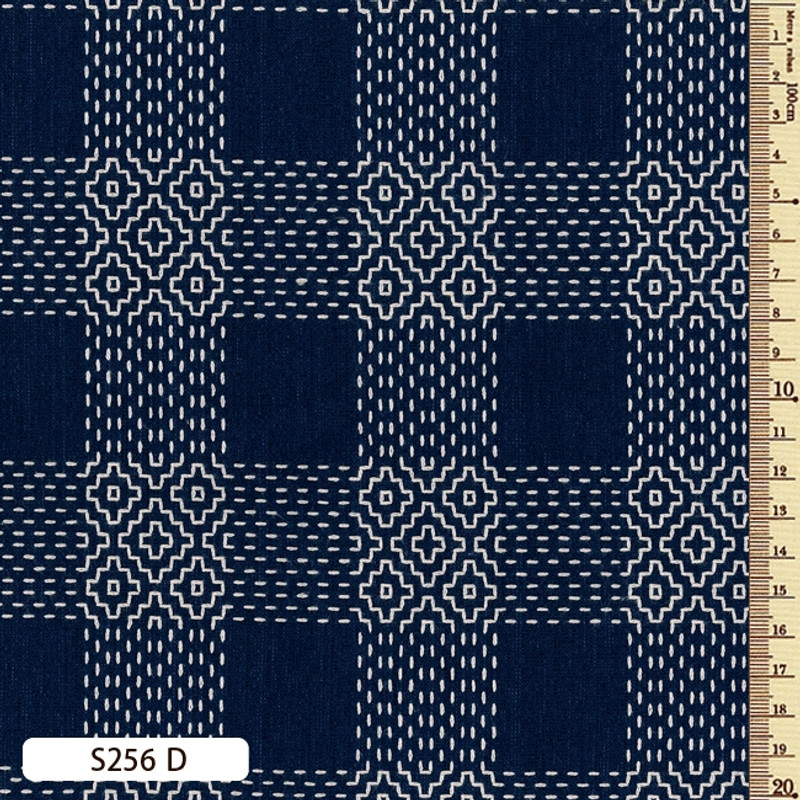 Sakizome Momen Fabric Sashiko Stitch S256D